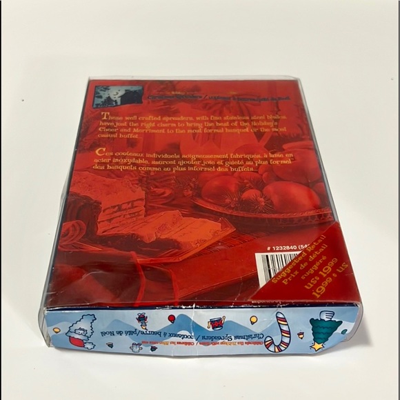 Christmas Holiday Knife Stainless Steel Spreader Set of 3 - Picture 4 of 7